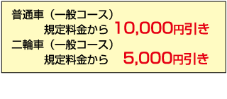 飛鳥ドライビングカレッジ川口割引金額表